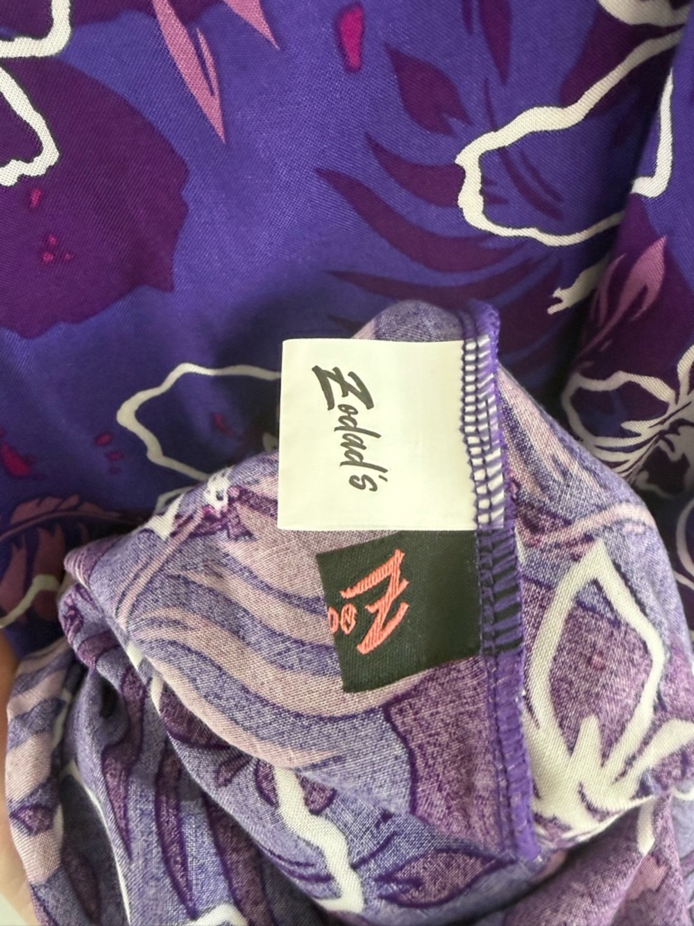 NWT Zodads Purple Hawaiian Maxi Dress - Picture 5 of 5
